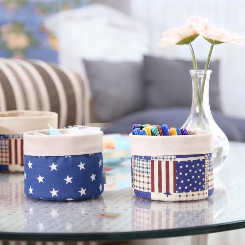 Aubliss 8pcs Fat Quarter Fabric Bundles (100% Cotton - 20'' x 20'') - color: Patriotic