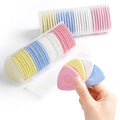DF DUALFERV Tailor's Triangle Fabric Chalk Markers, 60pc Set, 4 Colors
