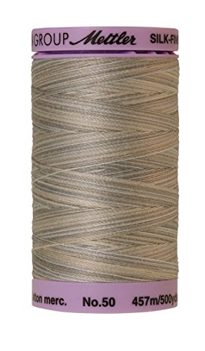 Mettler Silk-Finish Variegated Cotton Thread, 500 yd/475m, Dove Gray