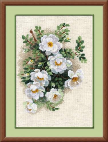 RIOLIS 1351 White Briar Counted Cross Stitch Kit 8.25 x 11.75 in - style: White Briar 1351