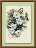 RIOLIS 1351 White Briar Counted Cross Stitch Kit 8.25 x 11.75 in - style: White Briar 1351
