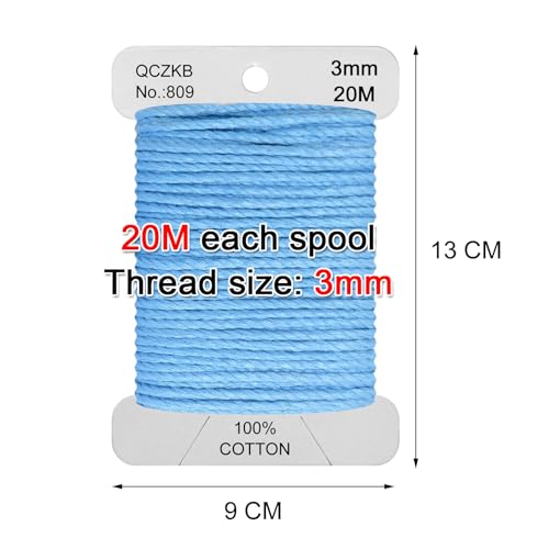 Classic Crochet Thread Yarn 100% Pure Cotton Thread,Col No: 809,Delft Blue - color: Delft Blue