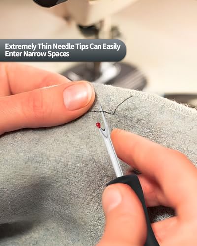 Needle and Thread Seam Ripper, Rippers for Sewing and Thread (Black with White) - color: Black with White
