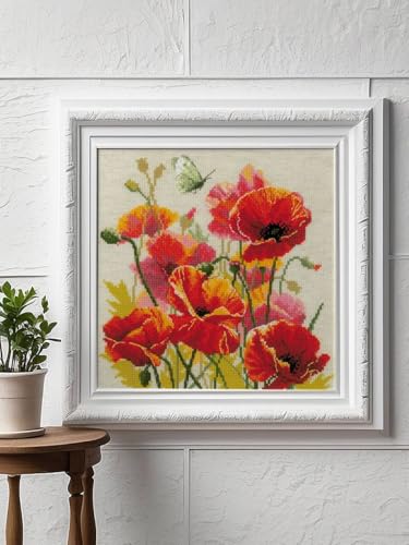 RIOLIS 2214 Colors of Flame Counted Cross Stitch Kit 11.75 x 11.75 in - style: Colors of Flame 2214