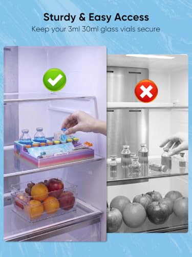 Peptide Case for Fridge 3ml & 30ml, Vial Holder, Random Rainbow Colors ﻿ - color: Random