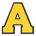 6 Inch Varsity Letter Patches Yellow Iron On Letters - color: Yellow, size: A