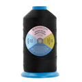 Mandala Crafts Size 138 420D T135 Black Bonded Nylon Thread, 1250 YDs - color: Black, size: T135 #138 420D/3 1250 Yards