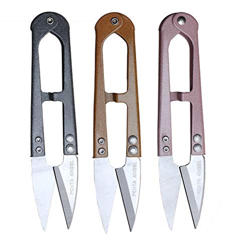 Penta Angel 4.1inch Sewing Scissors Yarn Thread Scissors Mini Small Snips Trimming Nipper - Great for Stitch,DIY Supplies (3PCS, Multicolor)