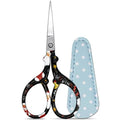 Small Sharp 3.6 inch Sewing Scissors with Leather Sheath Crafts Needlework - color: Black Christmas