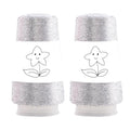 2 Balls Sequin Sparkle Lurex Yarn, Shining Glitter Metallic Knitting-in Accessory Yarn Thread for Knitting and Crochet Sweater Shawl 5000 Yards (1, Silver Glitter) - color: Silver Glitter