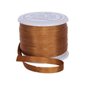 Threadart Golden Tan 4mm 100% Pure Silk Ribbon - Single Spool - color: Golden Tan, size: 4MM