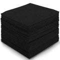 60PCS Felt Sheets Fabric, 4" X 4" Soft Felt Fabric for Crafts Halloween Christmas Fabric Fall Felt Squares for DIY and Sewing Projects (Black) - color: Black