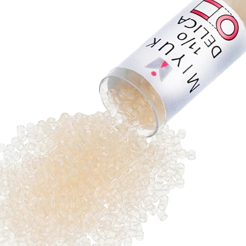 Miyuki Delica Seed Beads - color: DB1409 - Crystal Glazed