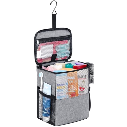 Lifewit Mesh Shower Caddy Bag, Hanging Shower Organizer, Medium, Grey - color: Grey, size: M(8.3"L x 5.9"W x 9.8"H)