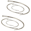 SaiDian 8Pcs Curved Needles 2" 2.5" 3" 3.5" for Carpet Canvas Seat Repair