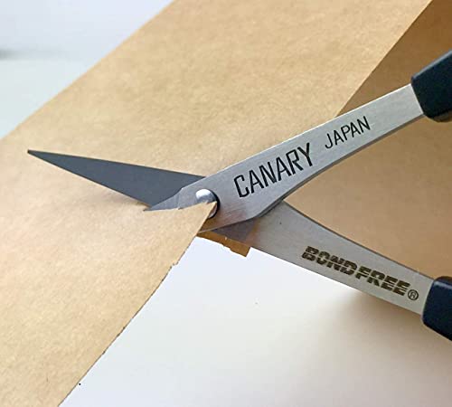 CANARY Japanese Mini Craft Scissors 4" [Extra Non-Stick], Small Detail Scissors for Paper Crafting, Fabric Cutting, Art Crafts, Made in JAPAN - size: Mini (Extra Non-Stick)