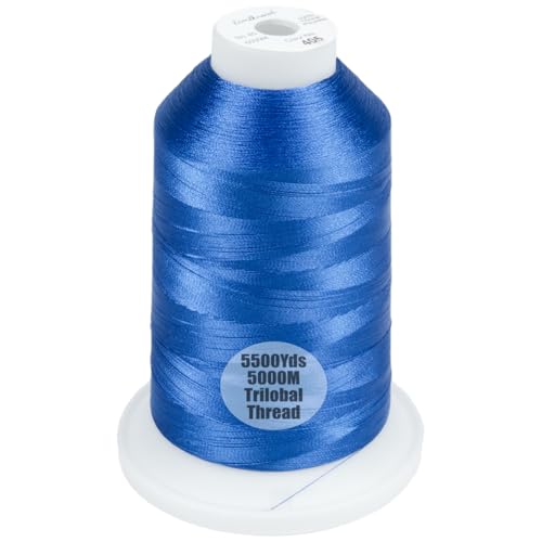 Simthread 5500Yds/5000M 40WT Polyester Embroidery Thread Blue 405 - color: Blue-405