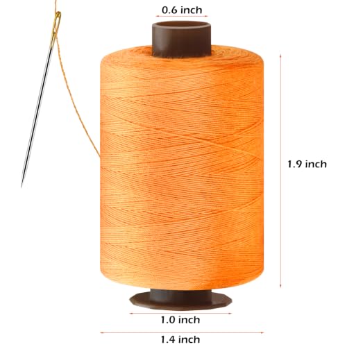 24 Pcs Sewing Thread Kit, 1000 Yards Each Spool 402 Polyester Thread with Sewing Needle & Threader, Sewing Threads for Sewing Machine, Hand Stitching, Embroidery - color: 24colorful