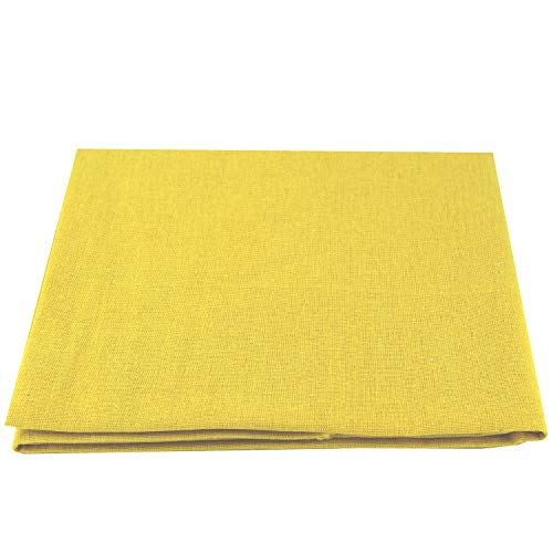 Rose Flavor Pre-Cut Quilting Linen Fabric,Craft Cloth,DIY for Sewing Crafting 60" by 1 Yard(Yellow) - color: Yellow