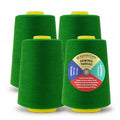 Mandala Crafts 20S/2 Dark Green Polyester 4 Pack of Serger Threads Cones - color: Dark Green, size: Pack of 4 20S/2 24000 YDs