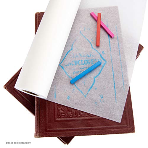 Bee Paper 24" x 50 yds Sketch and Trace Roll, White - color: White, size: 24-inch x 50-yard Roll