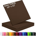 2mm Stiff Felt Sheets 12" X 12" (10 Pack, Chocolate Brown) - color: Chocolate Brown