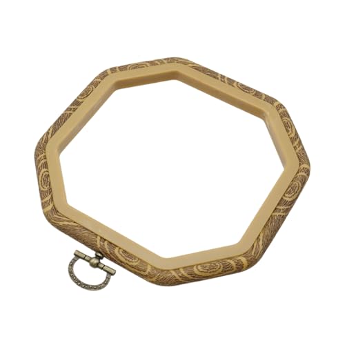 T Tulead Octagon Embroidery Hoops Display Frame 5.5"x5.5" 4PCS - size: Octagon, 5.5"x5.5"