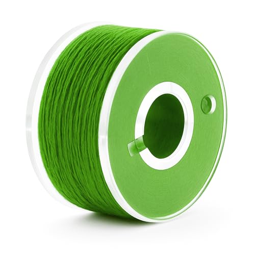 Mandala Crafts Green 15J SA156 Prefilled Bobbin Thread, 144 PCs - color: Green, size: Size A 144 X 142 Yards