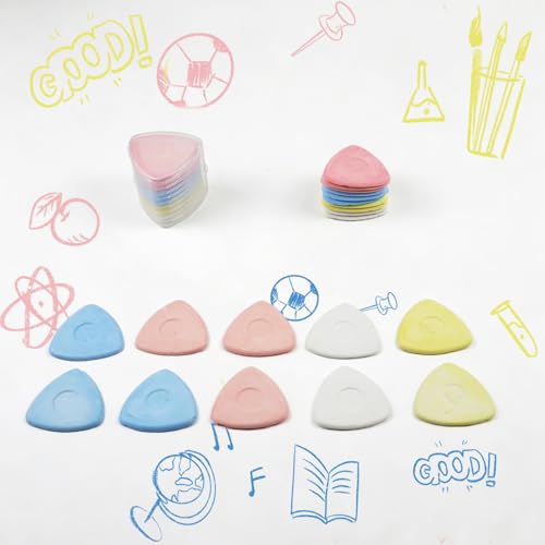 10Pcs Triangle Tailors Chalk,Tailor's Sewing Fabric Chalk - color: 10 pack