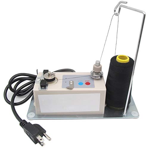 CKPSMS Brand -110V Automatic Bobbin Winder&Thread Stand Fit 1/4"(6mm) Center Hole Bobbins (KP-SBW01 American Plug 110V)