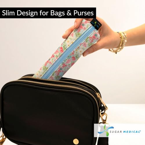 Sugar Medical MedMate GLP-1 & Insulin Pen Travel Case for 2 Pens - color: Isla Floral
