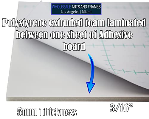 Self Adhesive Foam Board 8.5x11 10PK Self Stick Mounting Board. Foam Core with Adhesive 8.5x11 Foamboard. Poster Board with Sticky Side, Self Adhesive Foamcore 8.5X 11. White, Acid Free, 3/16 Thick - size: 8.5x11 10 Pack, style: Adhesive White 3/16"
