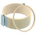 Dijedev 8 Inch Embroidery Hoops, 6PCS, Bamboo Circle Cross Stitch - size: 20 cm/8 inch