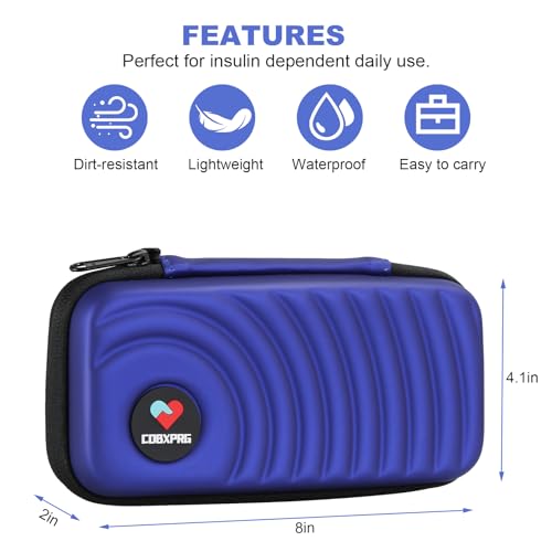 CDBXPRG Insulin Cooler Travel Case, 2 Ice Pack TSA Approved Purple - color: Purple