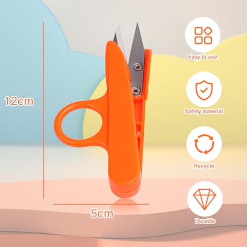 Thread Snips Scissors for Sewing Small Plastic Sewing Nippers Embroidery Snippers Craft Snip Cutters and Thread Clippers for Cutting Thick Fabric and Fishing Line
