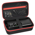 Hard Tire Inflator Case for Airmoto 120 PSI Air Compressor - color: black+red zipper