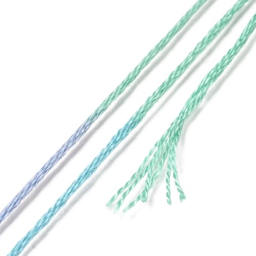 18 Skeins Embroidery Thread Floss 0.5 mm Friendship Bracelet String Making 6 Ply Polyester Cross Stitch Kit Supplies 18 Color 8.75 Yards(8m)/Skein - color: 18 Skeins, Color a