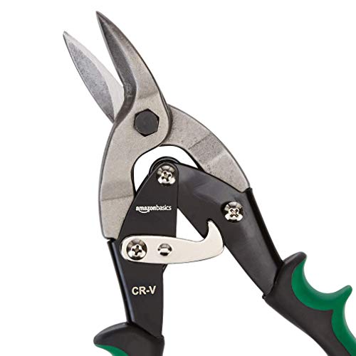 Amazon Basics Aviation Snip Set for Metal Cutting with Comfort Grips, Left, Right and Straight Cut, 3-Piece Set (Left, Right, Straight) (Pack of 10) - size: 3-Piece Set (Left, Right, Straight) (Pack of 10)