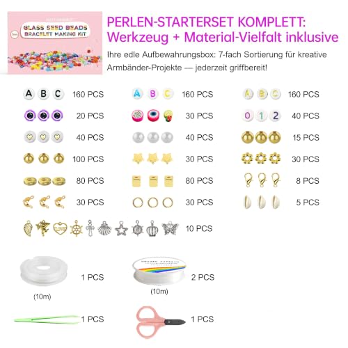 Redtwo 3mm Glass Beads for Jewelry Making, 45000PCS Bracelet Making Kit - size: 3mm-45000