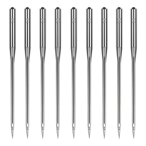 20 Pcs Universal Size 90/14 Sewing Machine Needles, Heavy Duty Sewing Machine Needles for Embroidery Leather Jeans, Compatible with Kind of Home Sewing Machine - style: 20Pcs Size 90/14