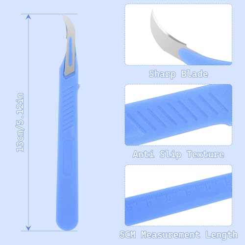 10 Pcs Seam Ripper for Sewing,Stitch Remover Razor with Protective Case and Anti-Slip Handle Light Thread Ripper Tool for Sewing Crafting Embroidery Sewing Accessory&Supply