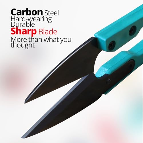 4" Sewing Scissors Set - Carbon Steel Trimming Nipper Yarn Lightweight Thread Cutter - Portable Mini Embroidery Clipper Stitching Snip for DIY, Household Supplies (12Pcs, Multicolor)