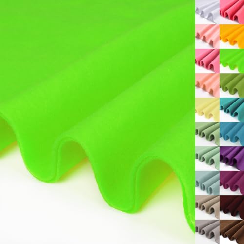 Neon Green Large Felt Fabric 36" X 36 "1.4 mm 1 Square Yard - color: Neon Green