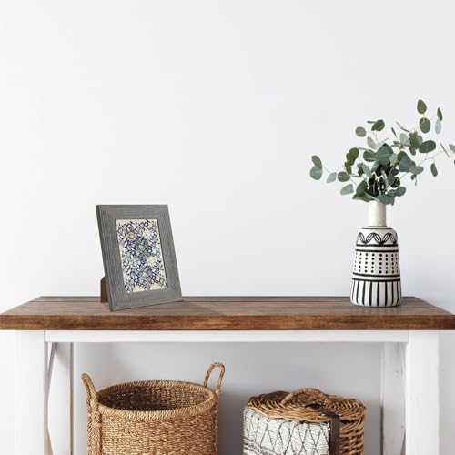 CORE ART 4x6 Picture Frame, Solid Wood Rustic Dark Gray - color: Dark Grey, size: 4x6 - 1 pack