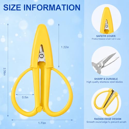 Needlepoint Scissors, TSA Approved Small Scissors, Carry On, 2 Pack