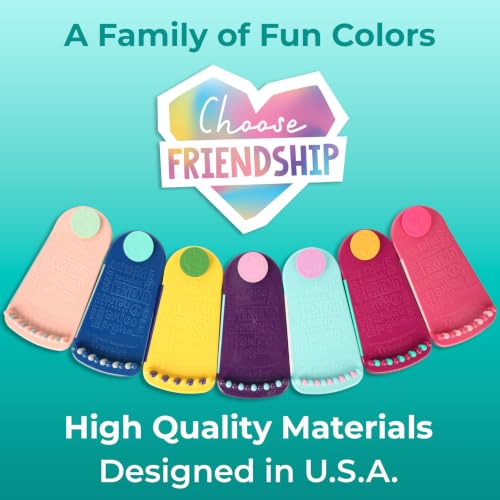 Choose Friendship Bracelet Making Kit – 20 Pre-Cut Threads, Portable Loom with Storage, Makes 8 Bracelets, Craft Gift for Kids Ages 8+, Yellow “Pineapple” - color: Pineapple