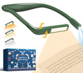 Neck Reading Light, 80-hr Lasting Rechargeable Book Light Wide Lamp - color: Green