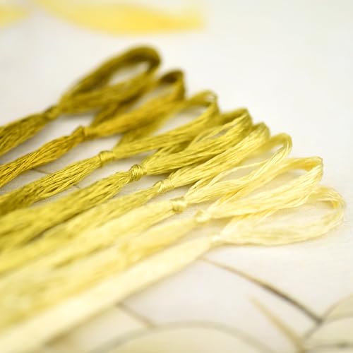 Natural 100% Mulberry Handmade Embroidery Silk Thread Silk Floss (63) - color: 63