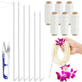 Leriton 13 Pcs Lei Needle Kit 14'', 12'', 9.1'' Needle Lei Making - color: Basic Style, size: 14, 12, 9.1 inches