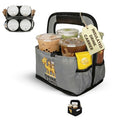 Drink Carrier with Handle – Durable No-Spill Insulated (4 Cup, Grey) - color: grey, size: 4 cup